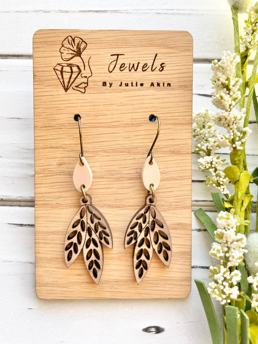 Bunched Leaves Earrings