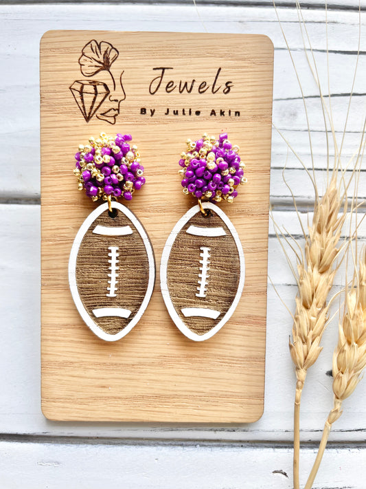 LSU Football Earrings