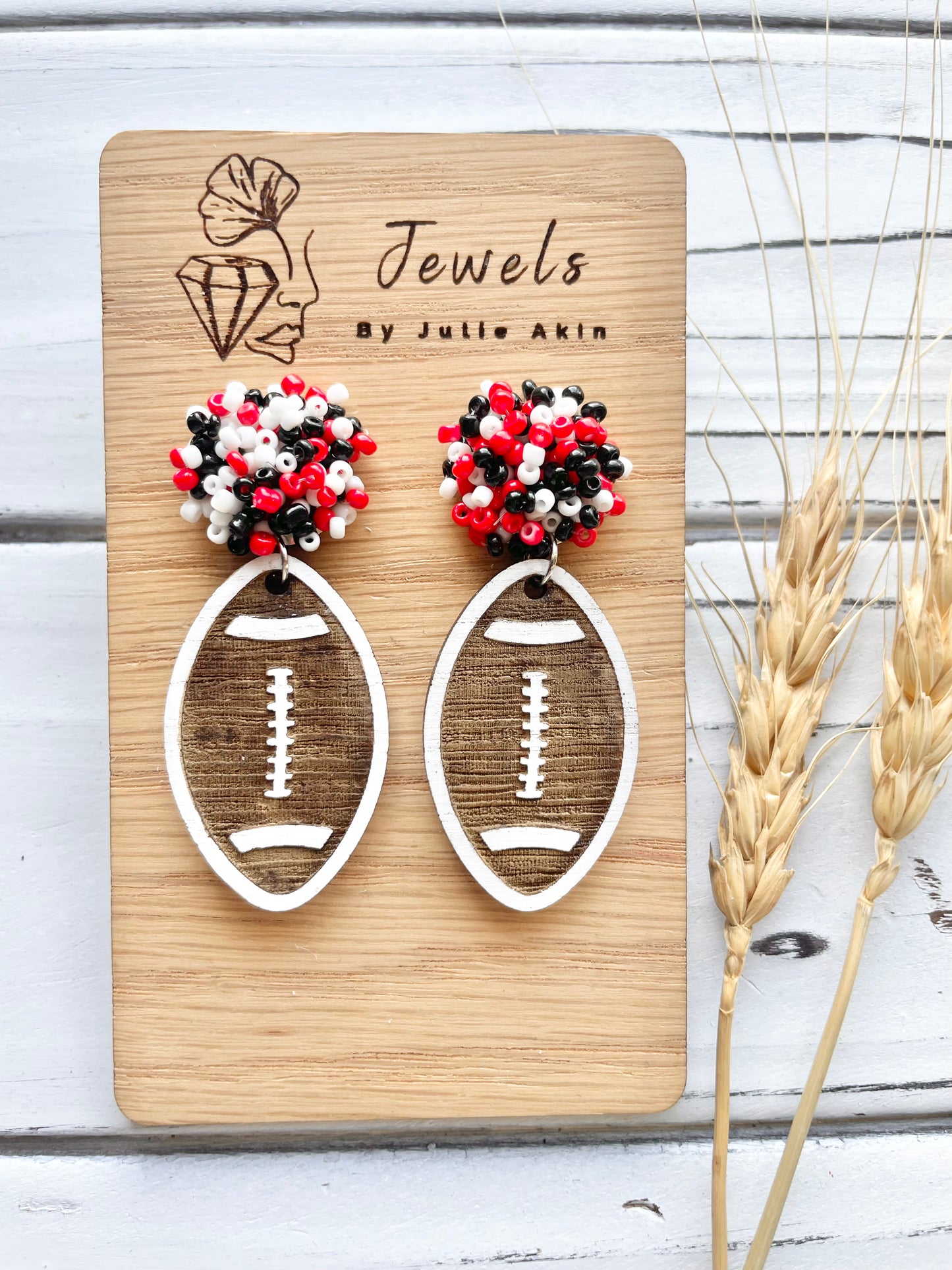 UGA Football Earrings