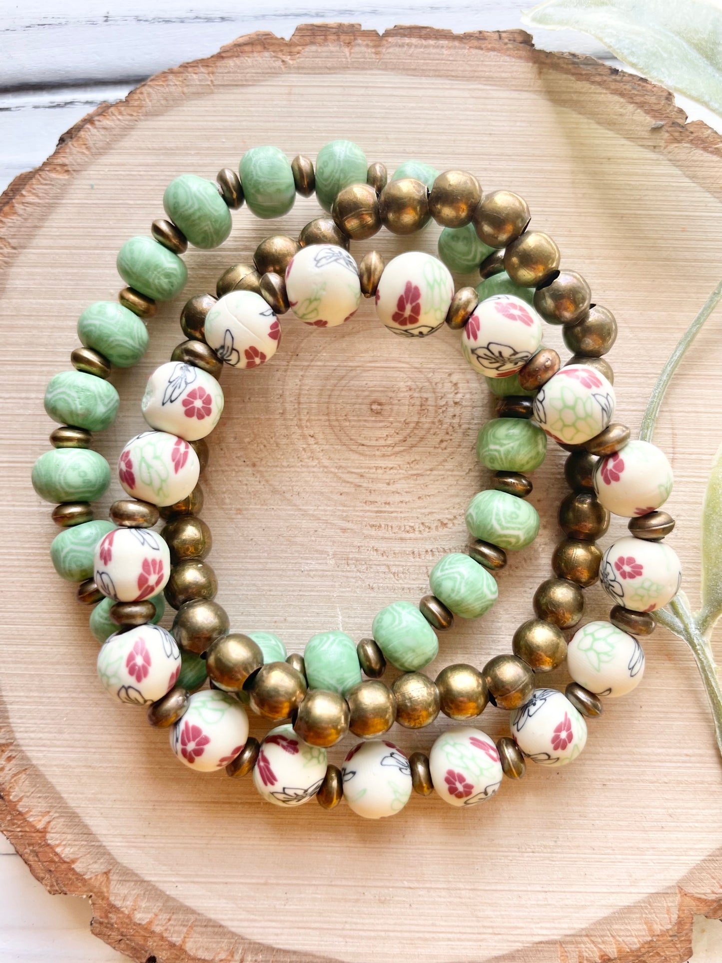 Boho Clay Bracelet Stack