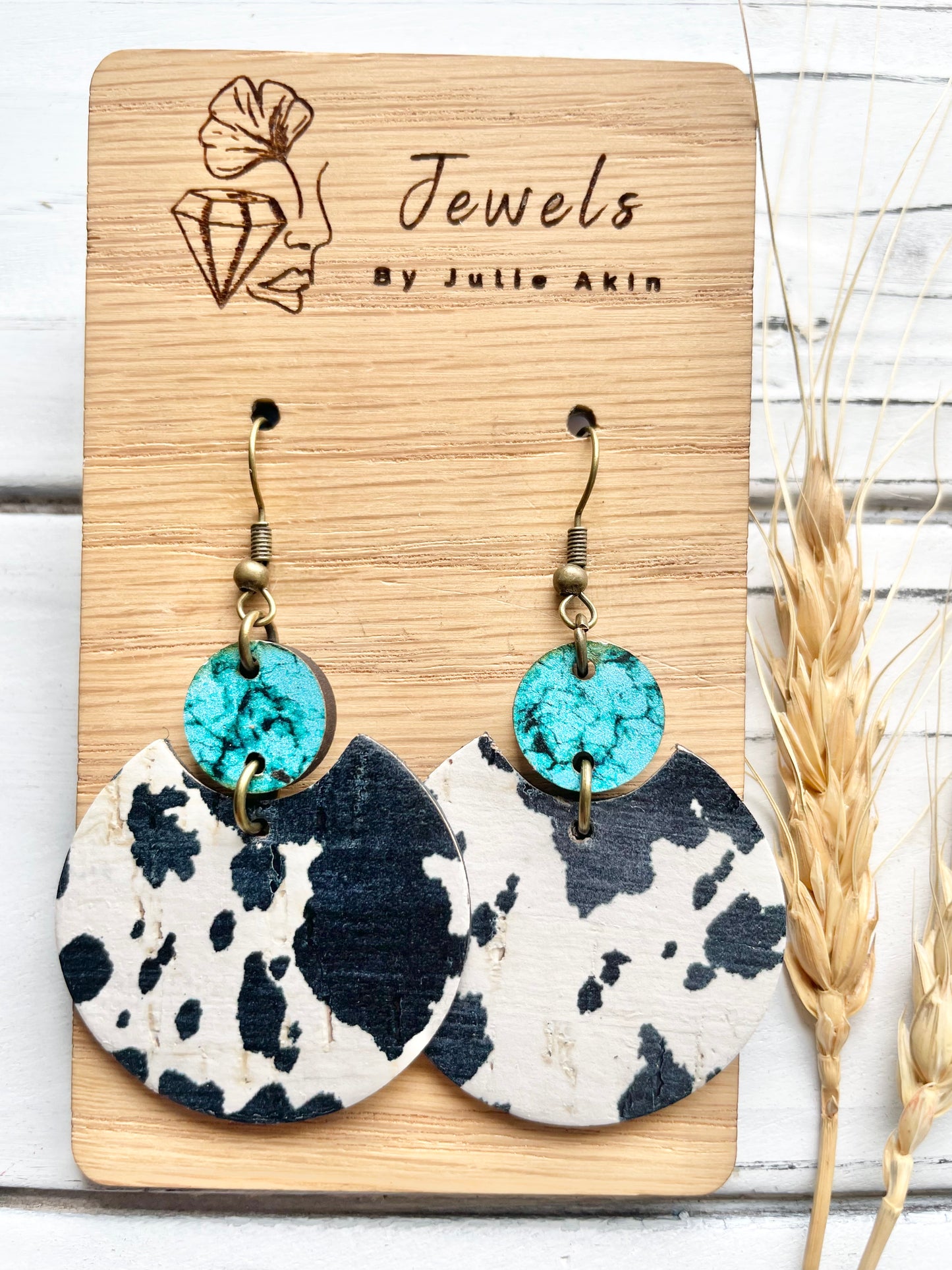 Cow Print & Turquoise Sophias