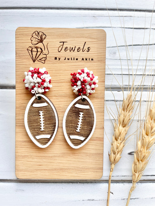 Alabama Football Earrings