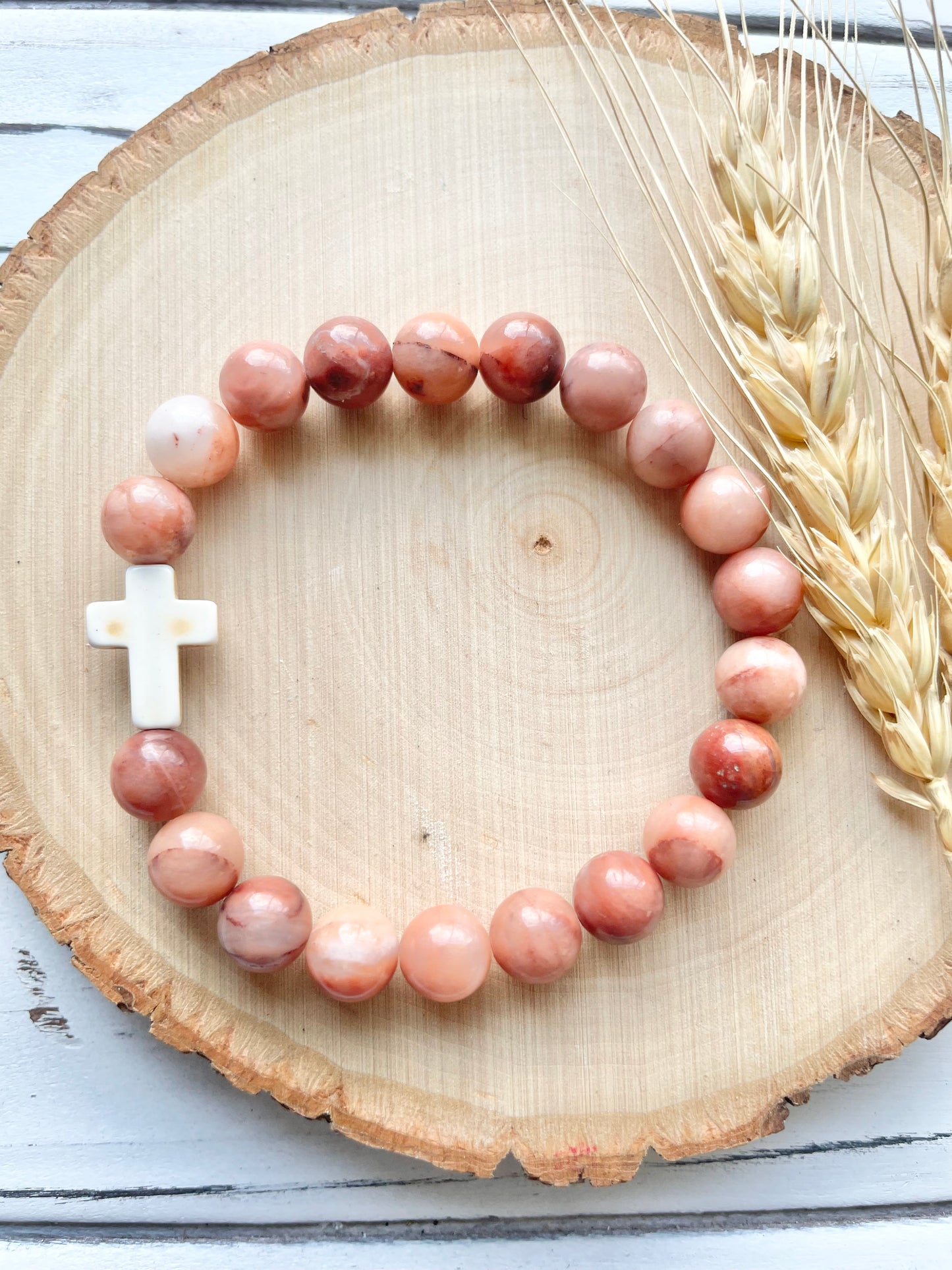 October Skies Cross Bracelet