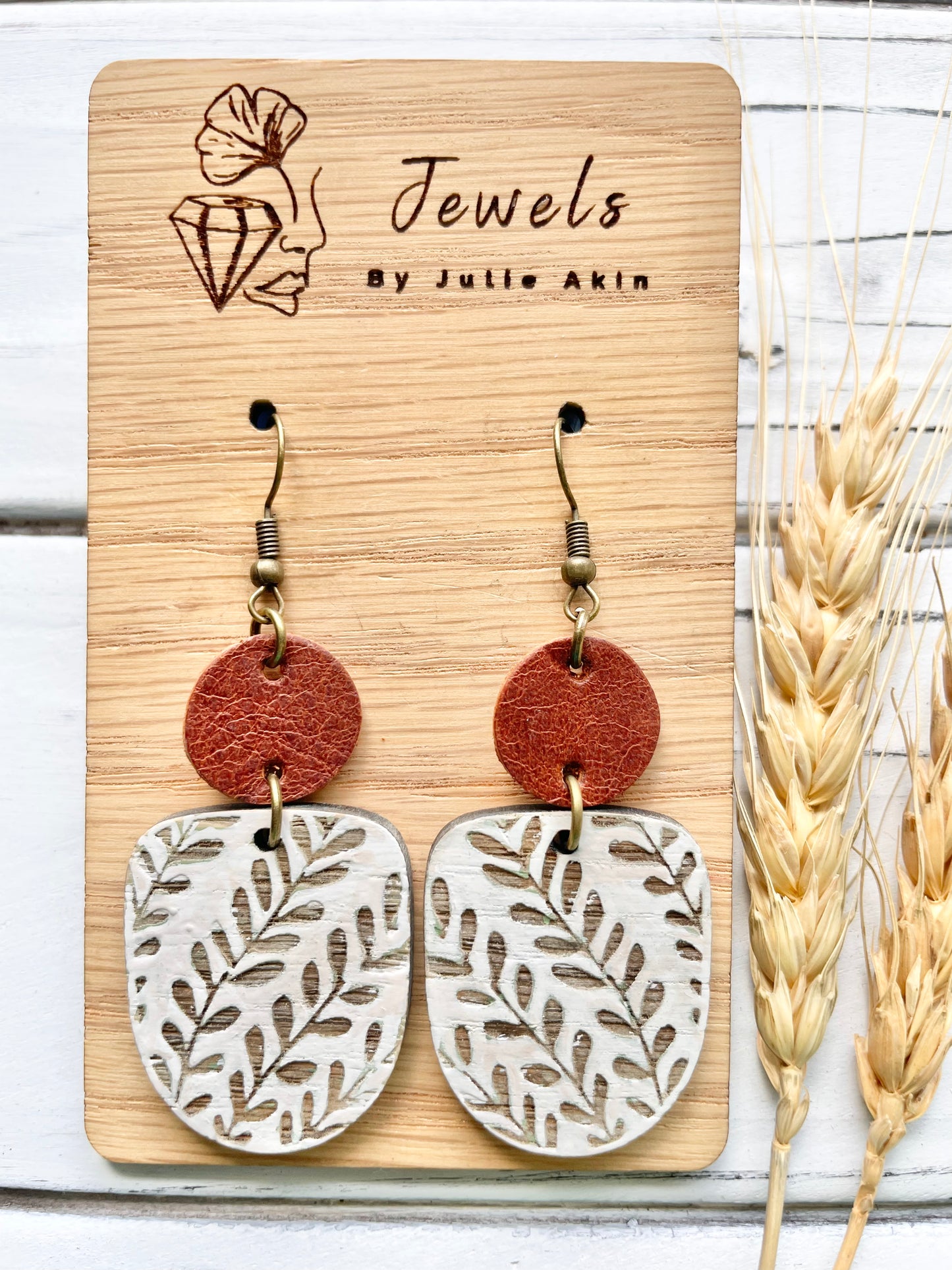 Distressed Vines Boho Dangles