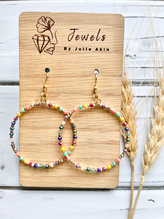 Paradise Boho Beaded Hoop