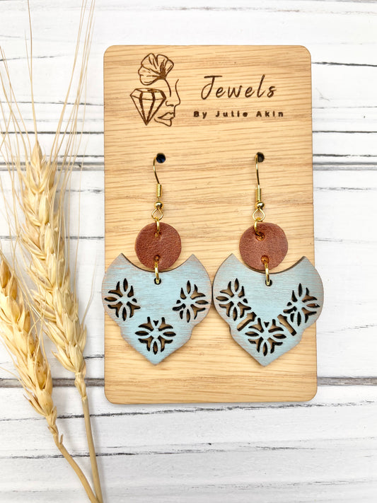 Floral Country Swoop Earrings